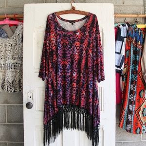 Cupio Woman size 2x fringed shirt/tunic